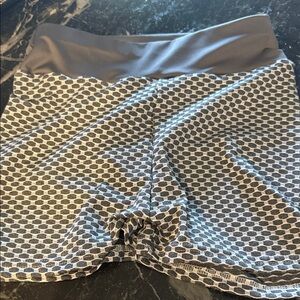 Stylish Gray Patterned Women's Shorts